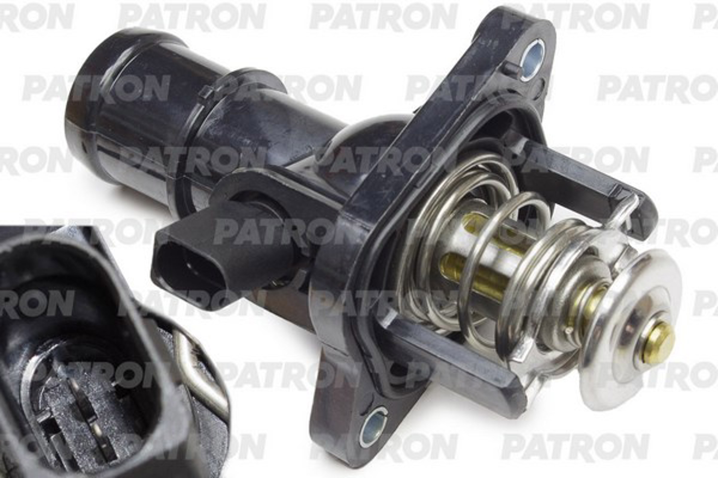 PATRON pe21074 - Термостат (105 C) (в корпусе) VW: Golf IV/V (1.6/1.6FSI) -08, Bora 1.6 98-05\ AUDI A3 1.6 96-03\ SKODA Octavia 1.6 00-10\ SEAT: Cordoba/Ibiza (1.6) 99-02