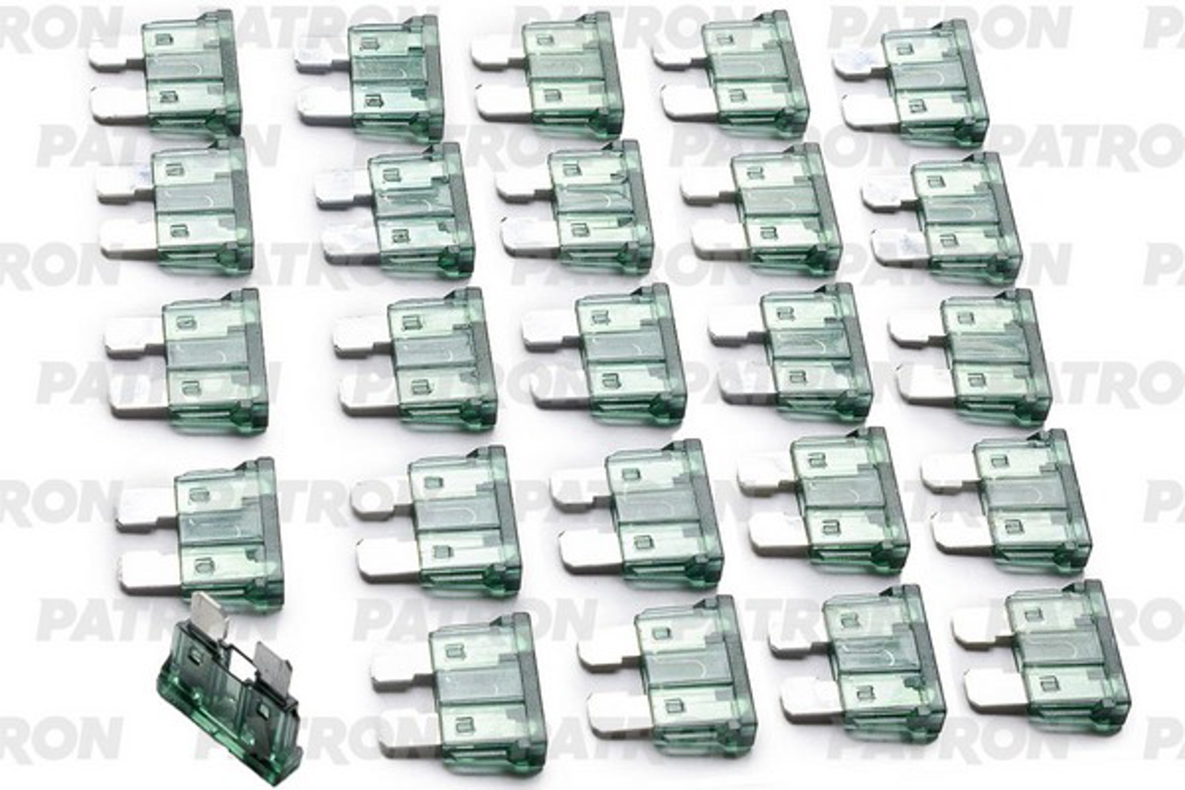 PATRON pfs023 - Предохранитель пласт.коробка 25шт ATC Fuse 1A черный