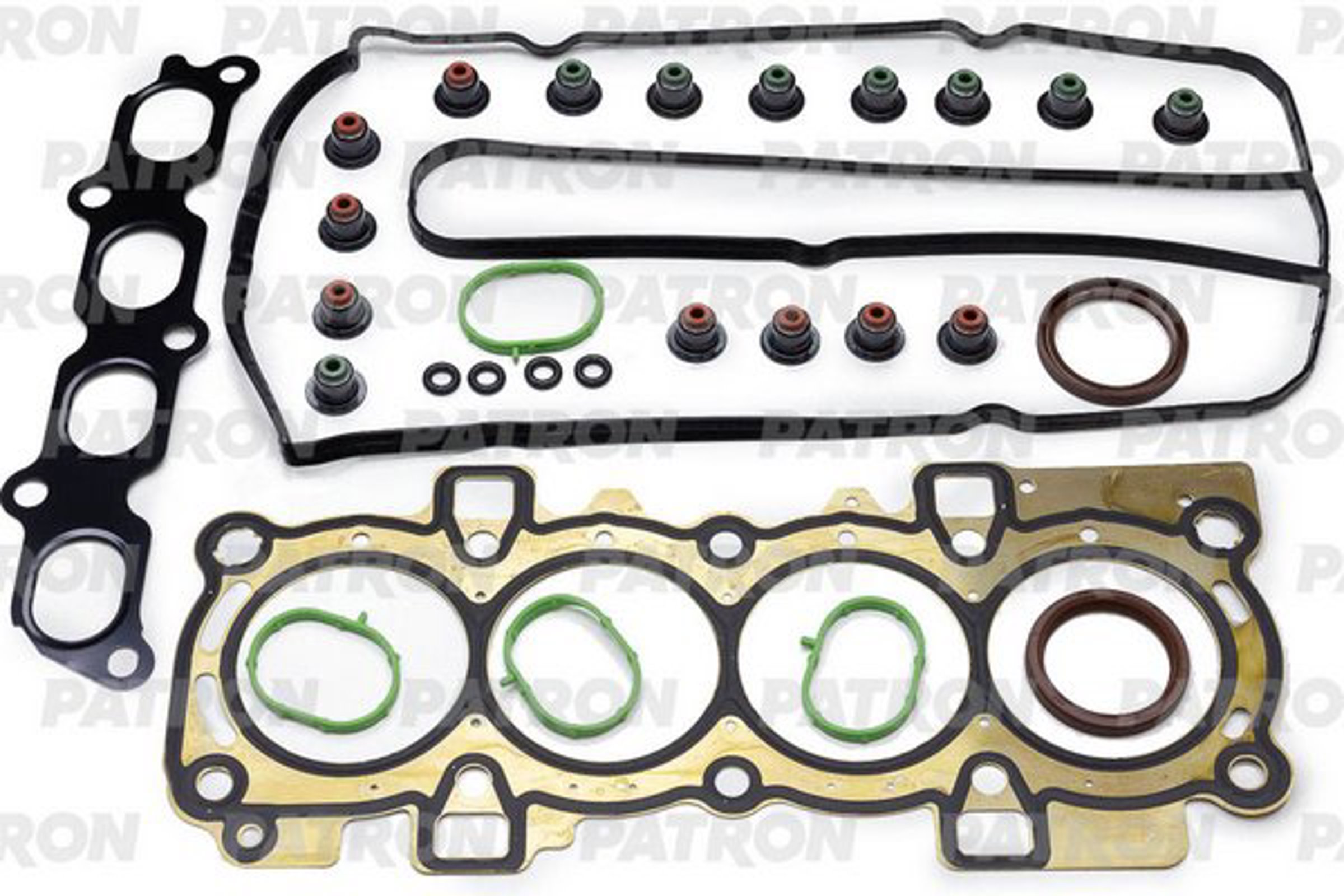 PATRON pg12066 - Комплект прокладок двигателя head set with CHG FORD FIESTA/MONDEO IV 1.6 Ti 16V 07>