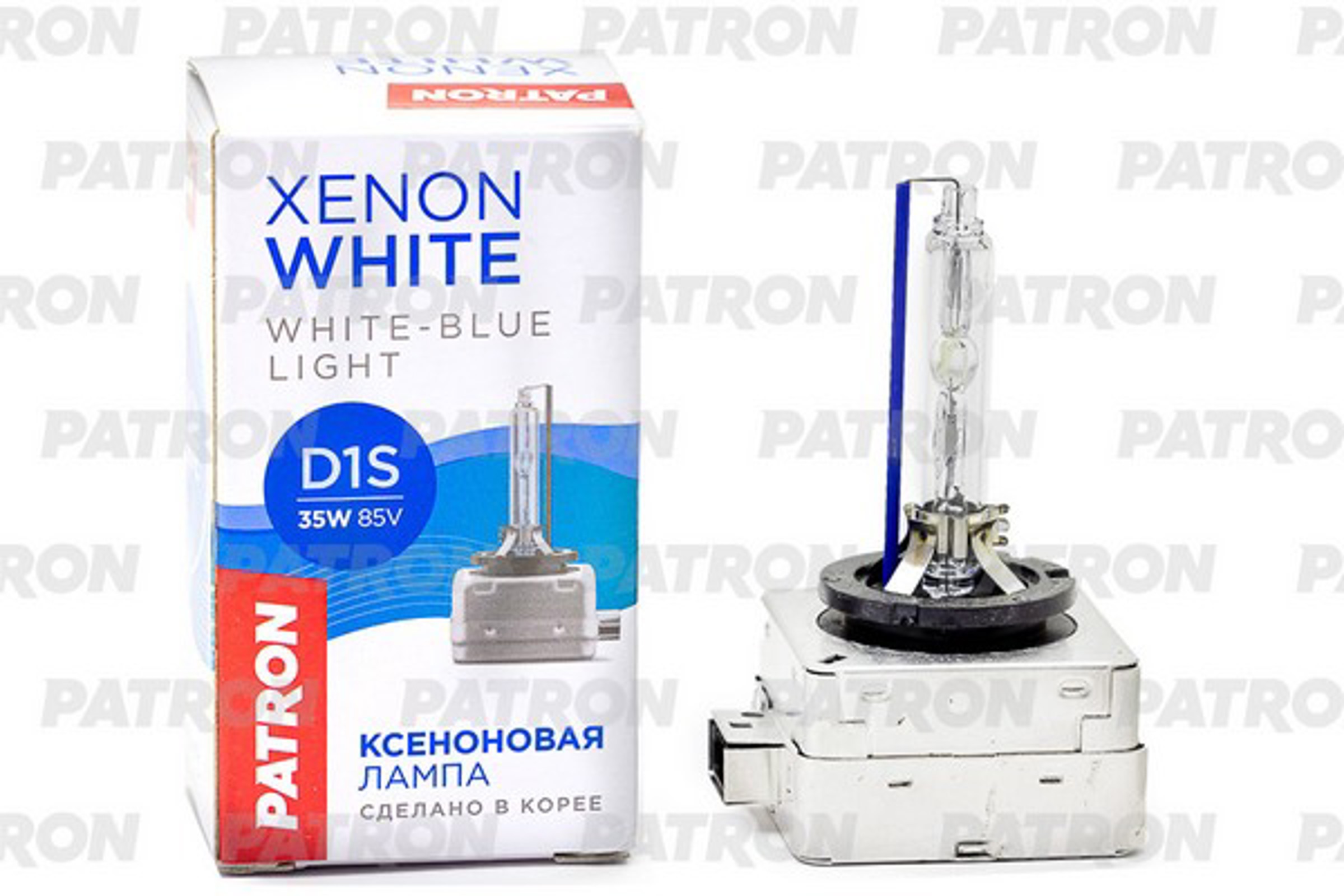 PATRON plxd1s5000 - Лампа газоразрядная D1S 85V 35W 5000K PK32d-2 Xenon White (яркий белый свет) Сделано в Корее