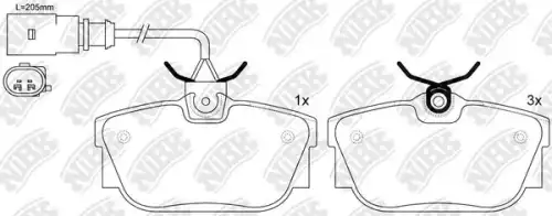 NIBK pn0035w - Колодки тормозные дисковые