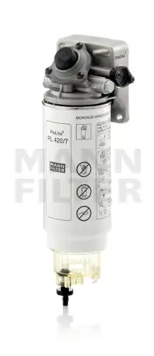 MANN-FILTER preline420 - фильтр топливный! в сборе с насосом и стаканом,420 л/ч \DAF/MAN