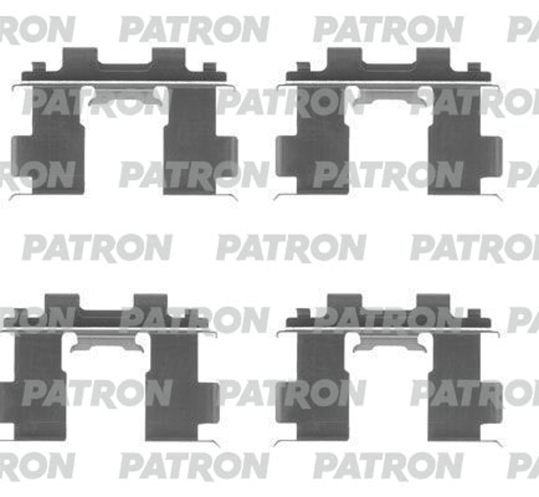 PATRON psrk1233 - Комплект монтажный тормозных колодок дисковых FORD: S-MAX 06-, 10-, 08-, MONDEO IV SALOON 07-, MONDEO IV HATCHBACK 07-, MONDEO IV ESTATE 07-, KUGA 08-, GALAXY 06-, VOLVO: XC70 II 07-, V7
