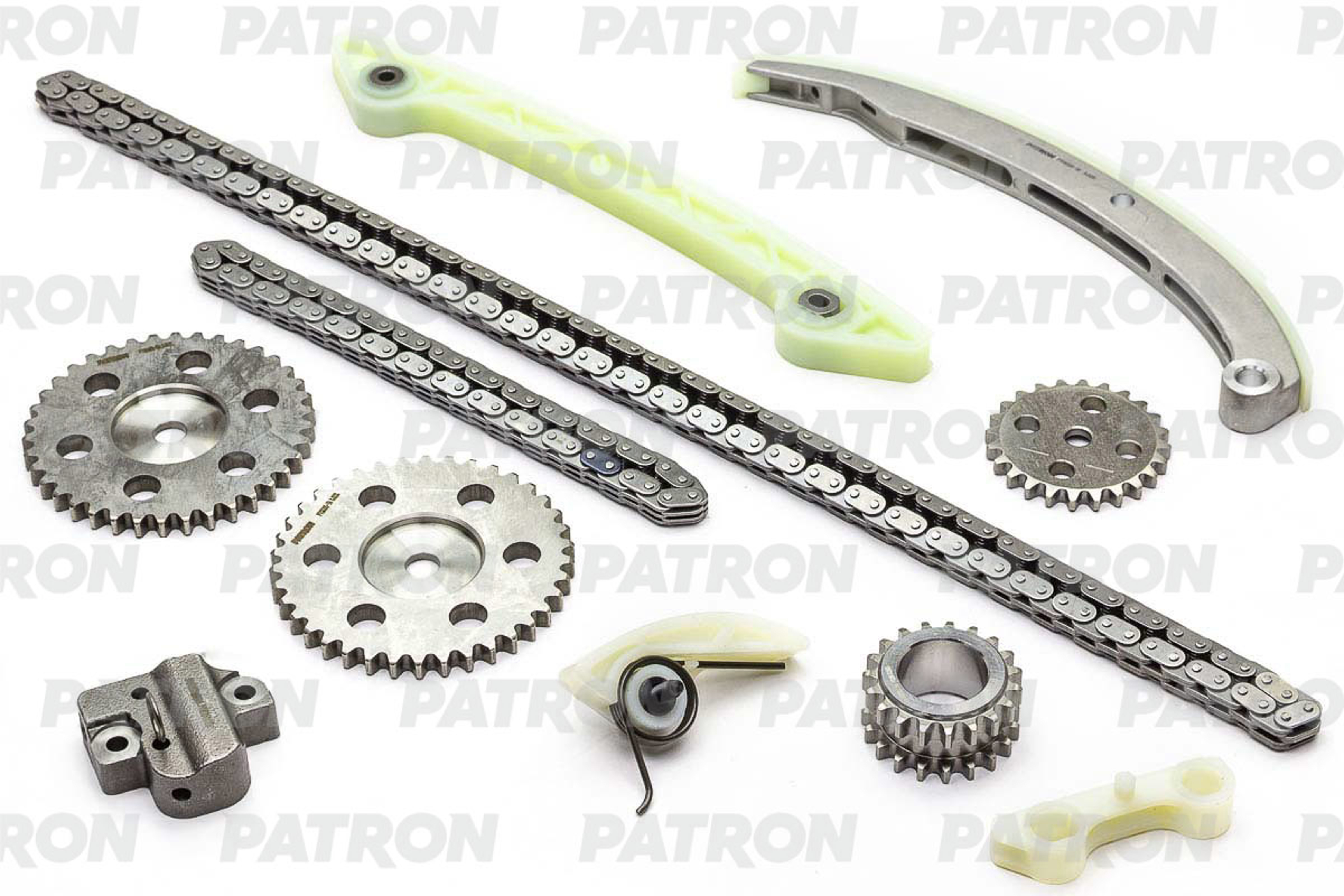 PATRON ptck005 - Комплект цепи ГРМ (Цепь-2, Нат-1, Усп-4, Шест-4) FORD Focus II 1.8i MT (QQDA, QQDB) 2005-2011