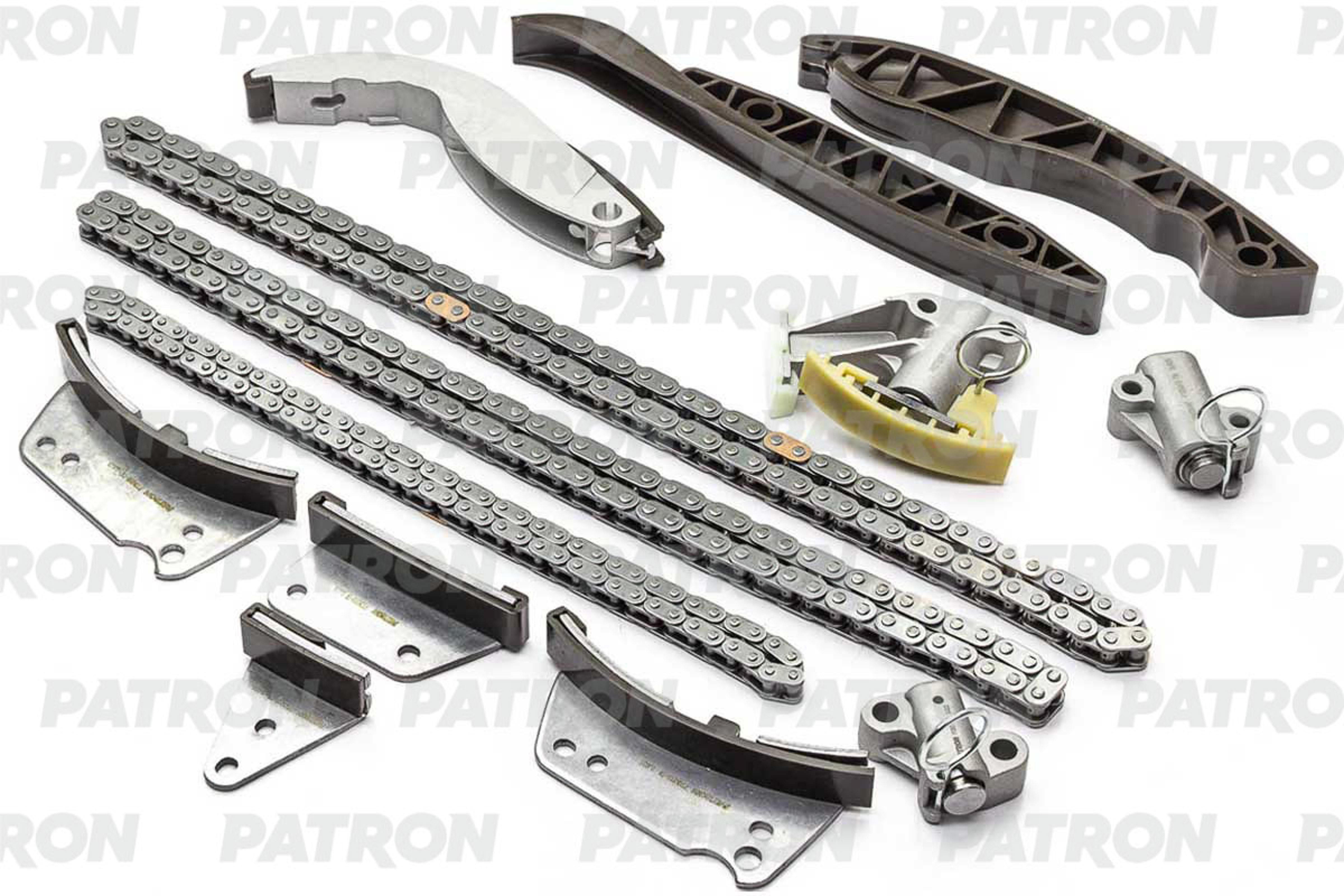 PATRON ptck015 - Комплект цепи ГРМ (Цепь-3, Нат-3, Усп-7) KIA: SORENTO I 2.5 CRDi 02-
