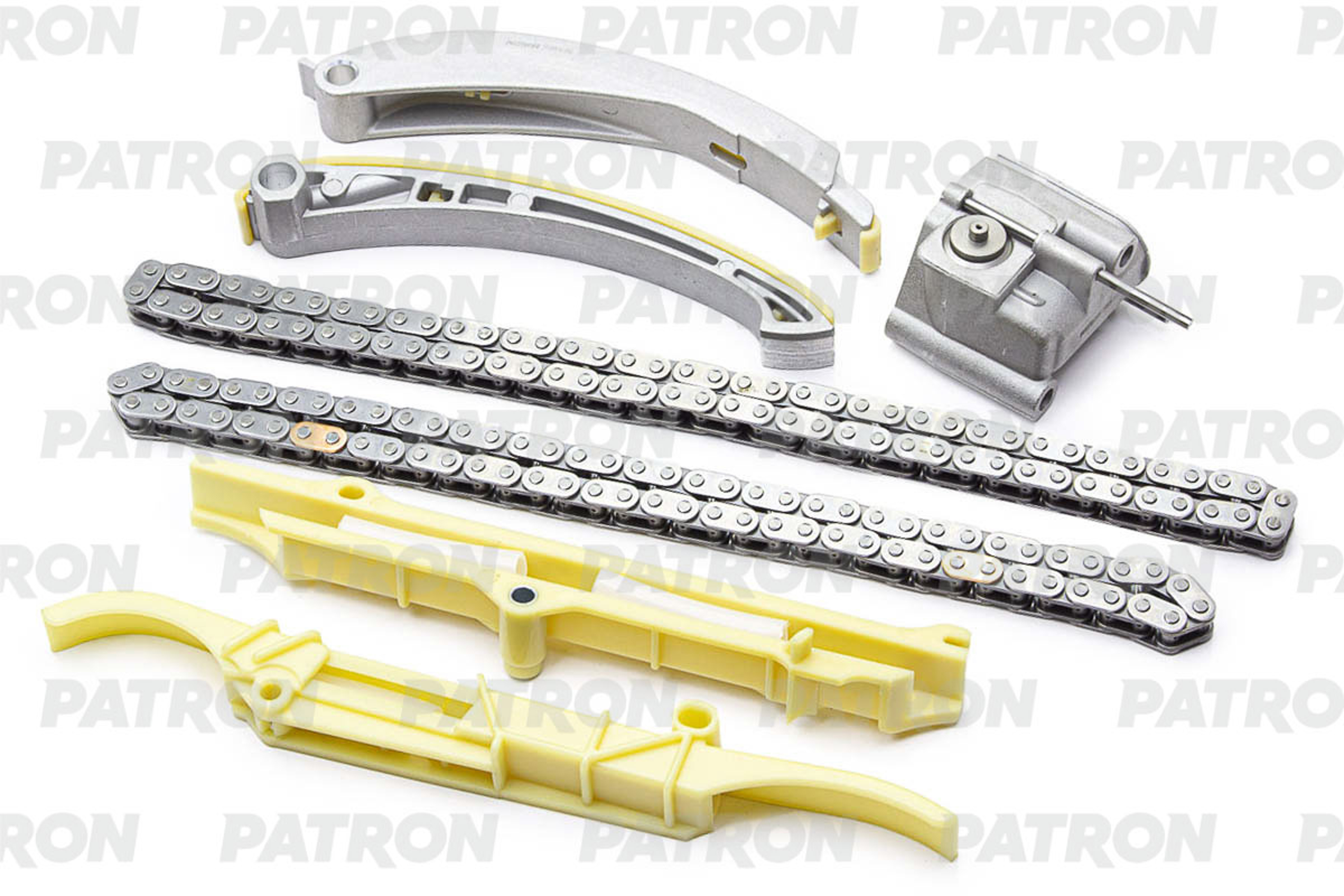 PATRON ptck039 - Комплект цепи ГРМ (Цепь-2, Нат-1, Усп-4) BMW E39 2.5TD/TDs M51 91>