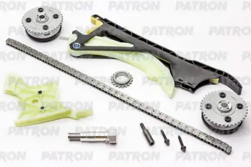 PATRON ptck042 - Комплект цепи ГРМ (Цепь-1, Нат-1, Усп-2, Шест-1, Ф/р-2)BMW E60 2.5i-3.0i N52/N52 05>