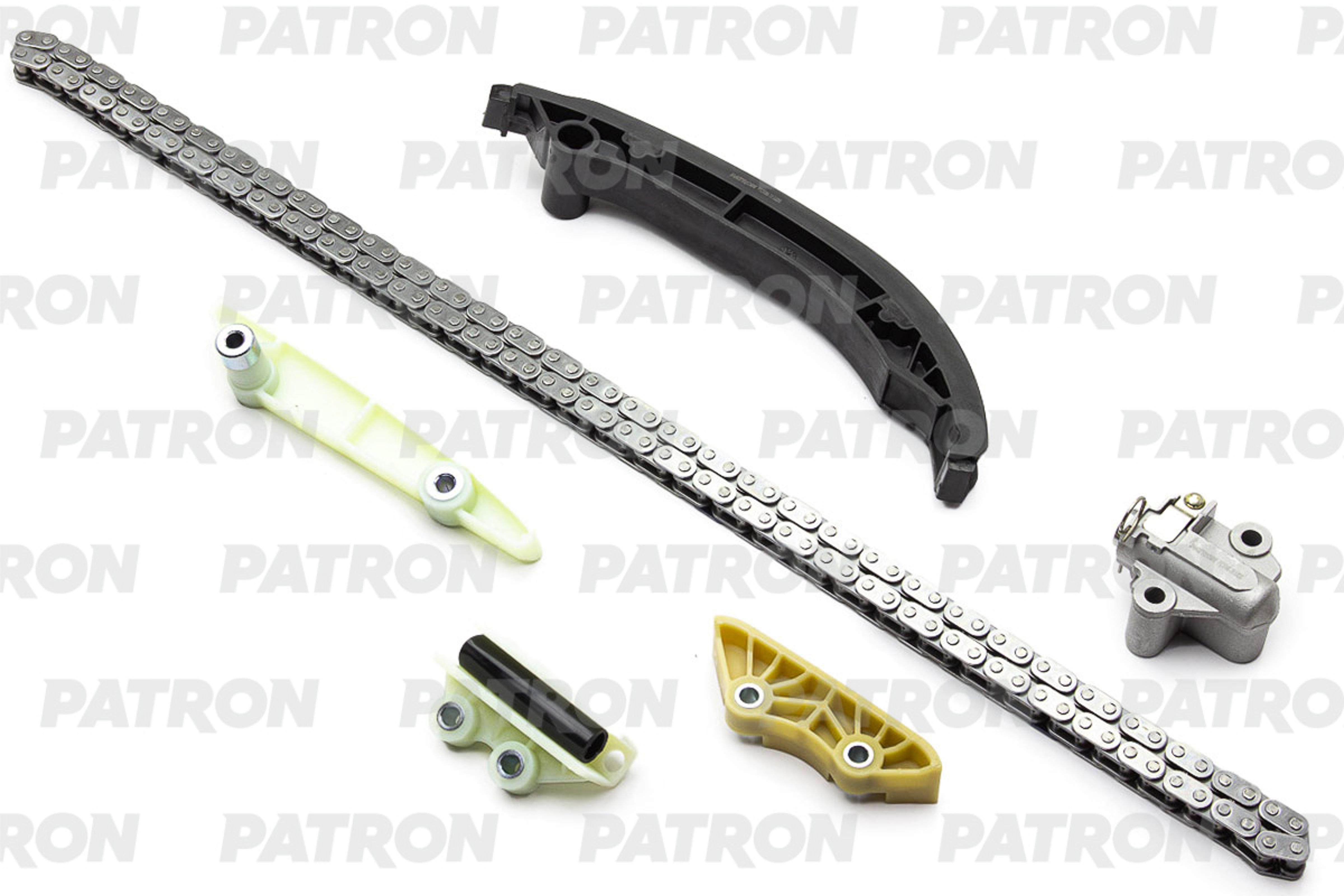PATRON ptck066 - Комплект цепи ГРМ (Цепь-1, Нат-1, Усп-4) FORD: TRANSIT 2.4TDCi (H9FB/PHFC/PHFA/JXFC/JXFA/H9FD) 06-12