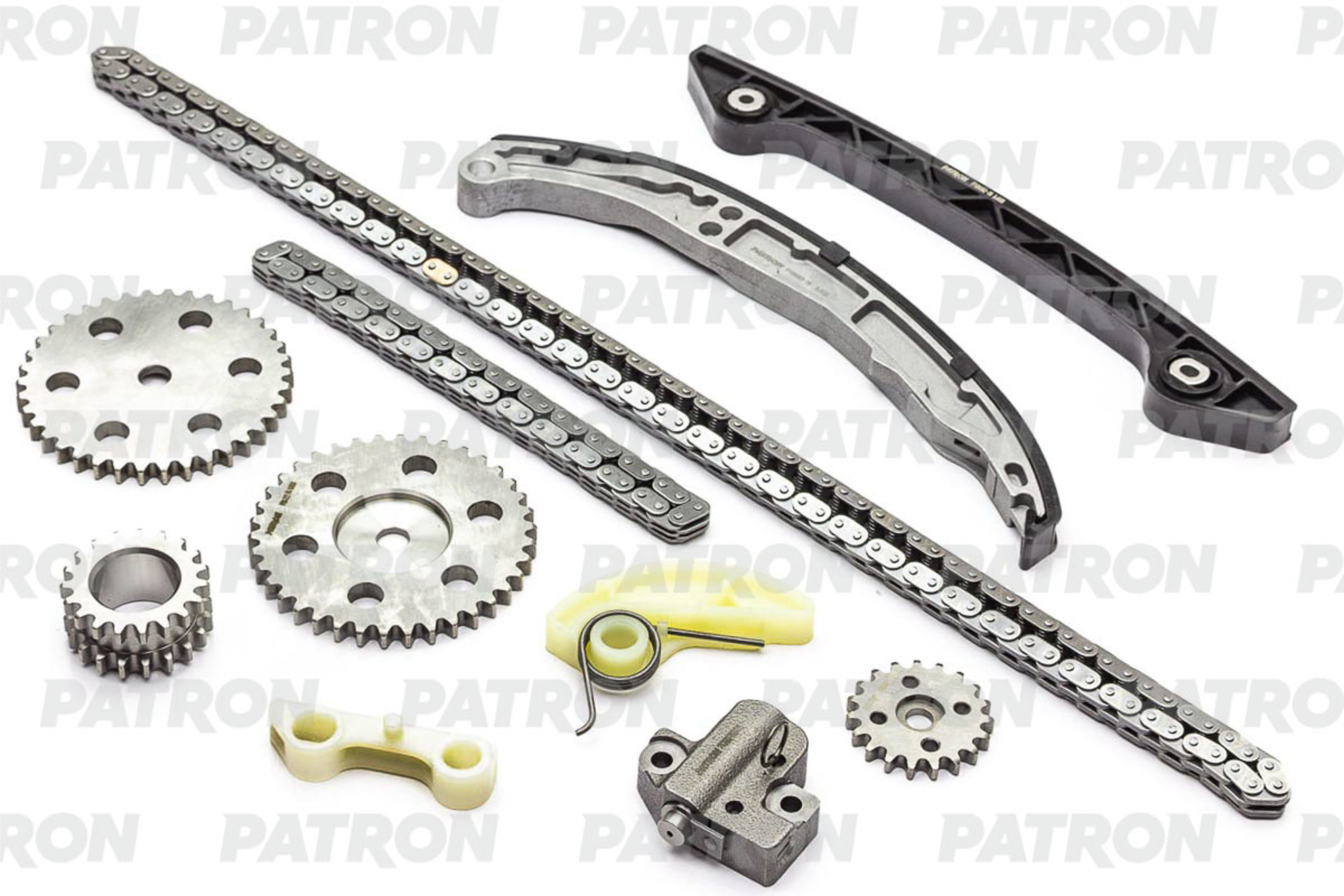 PATRON ptck082 - Комплект цепи ГРМ (Цепь-2, Нат-1, Усп-4, Шест-4) FORD Mondeo IV 2.3i (SEBA) 2007-2015