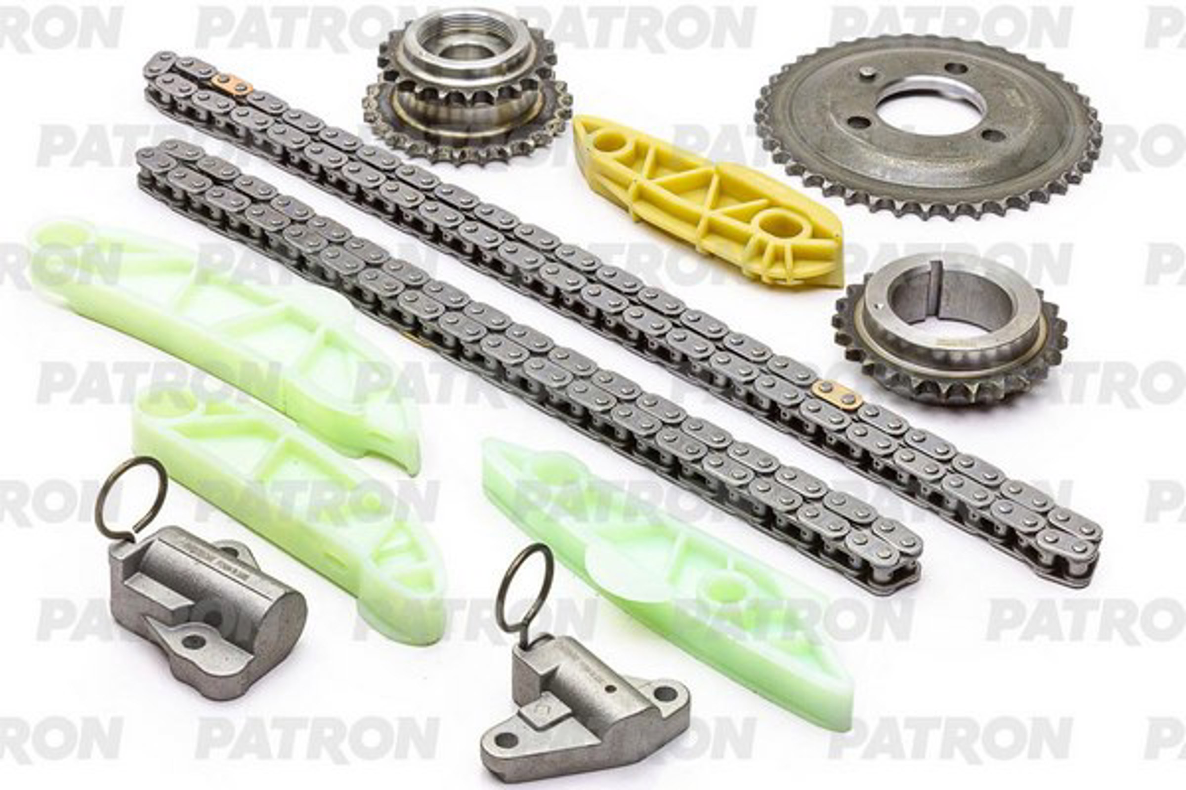 PATRON ptck084 - PTCK084 КОМПЛЕКТ ЦЕПИ ГРМ (ЦЕПЬ-2, НАТ-2, УСП-4, ШЕСТ-3)KIA SPORTAGE (QL) 2.0CRDI (D4HA/ D4HB) 2016-