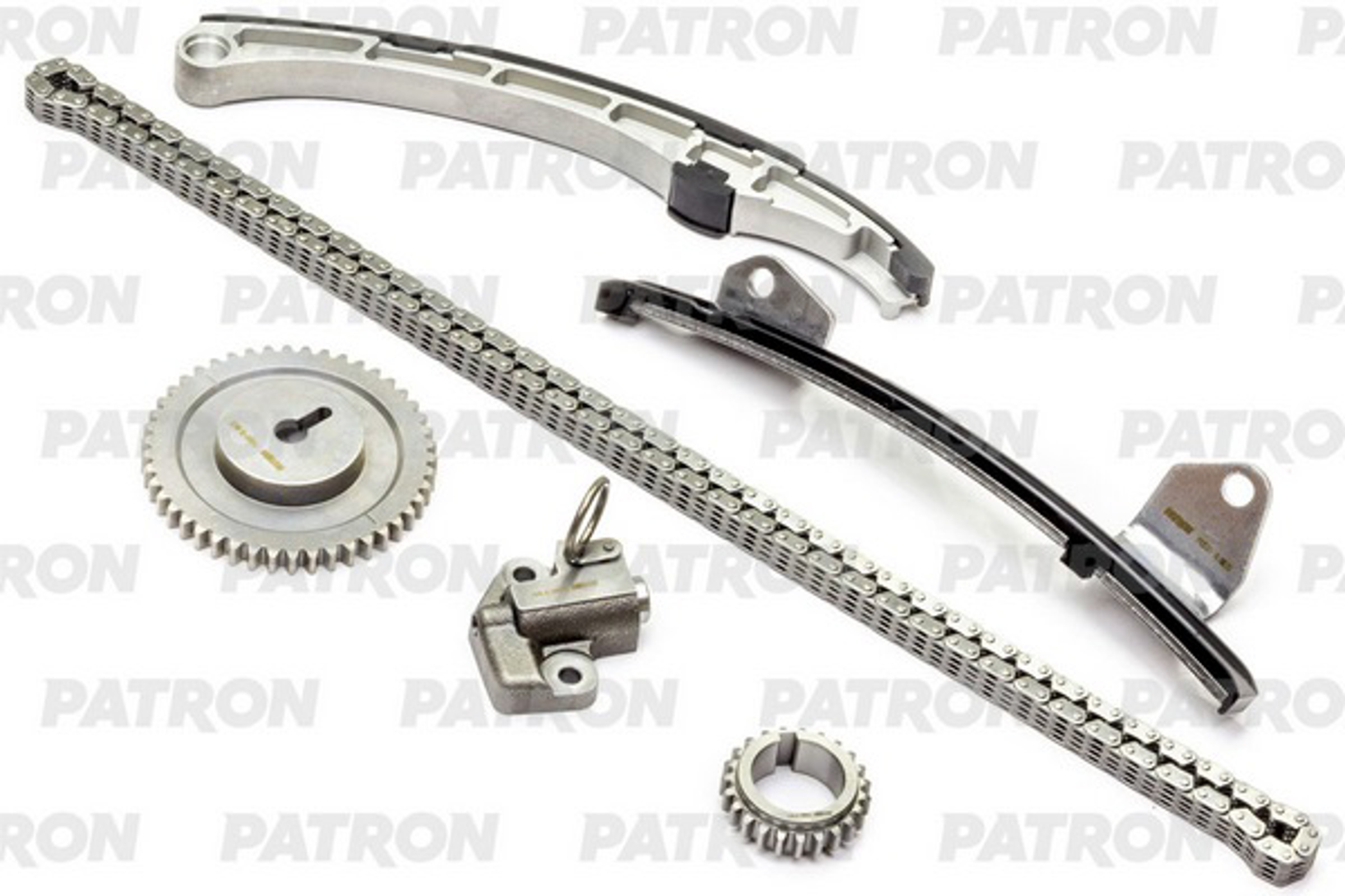 PATRON ptck087 - Комплект цепи ГРМ (Цепь-1, Нат-1, Усп-2, Шест-2) MAZDA 3 (BK) / Axela 1.6i (Z6) / 1.5i (ZY-VE) 2003-2008