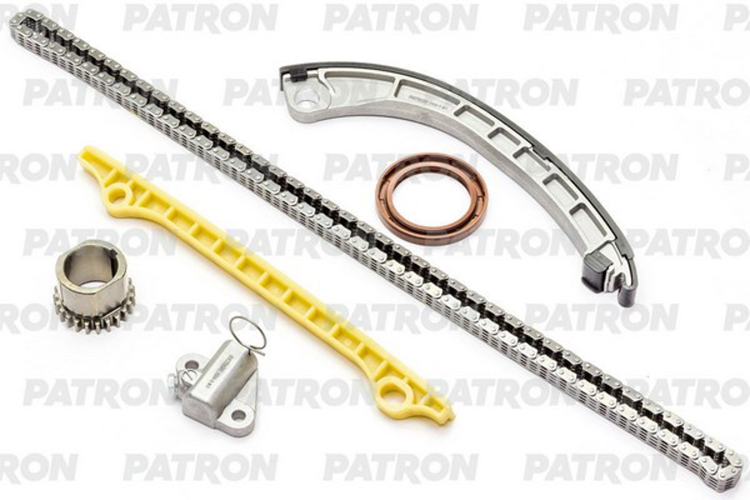 PATRON ptck094 - Комплект цепи ГРМ (Цепь-1, Нат-1, Усп-2, Шест-1) SUZUKI SX4 / Grand Vitara/Escudo 1.6i (M16A) 2006-2013