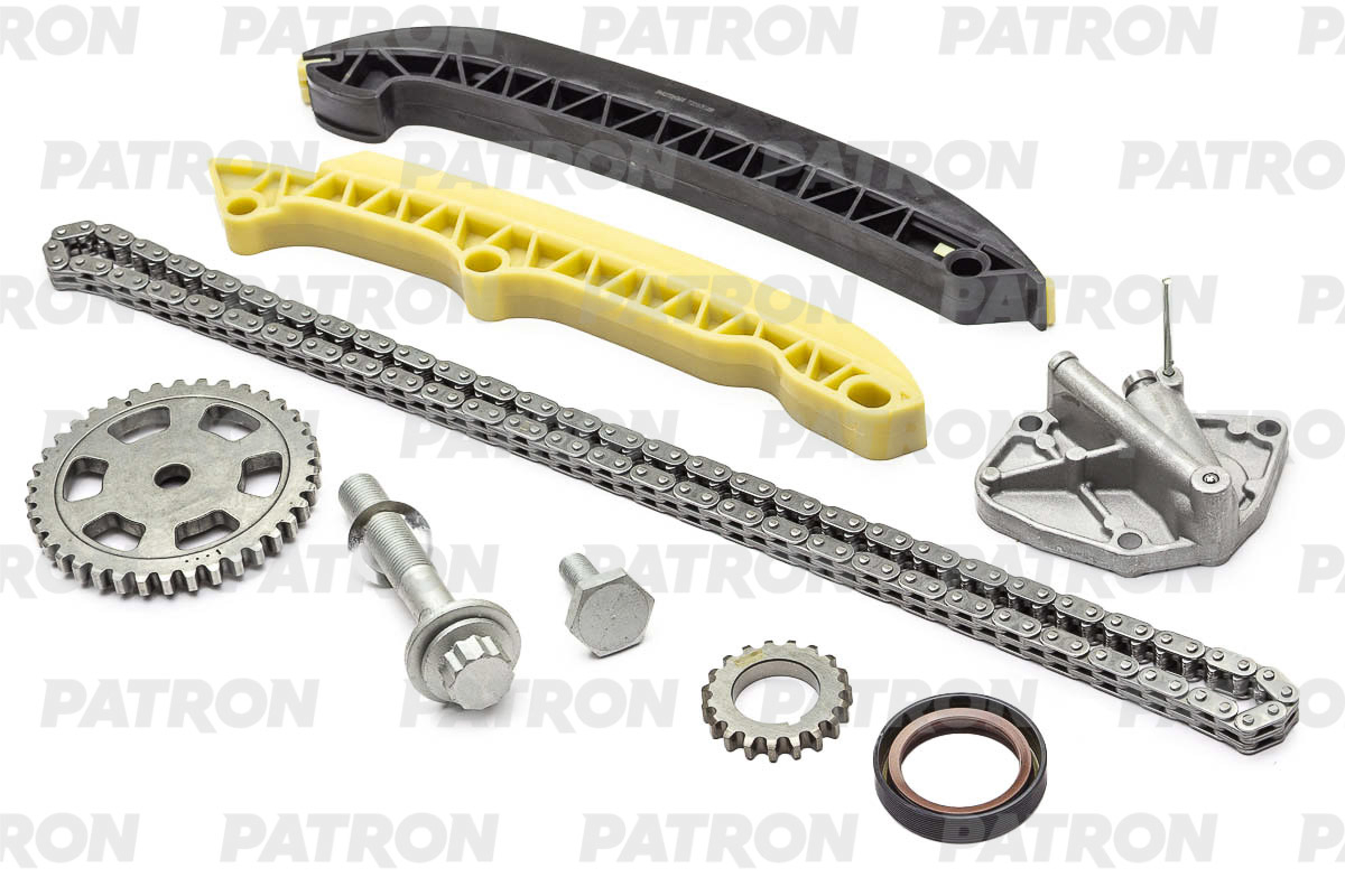 PATRON ptck110 - Комплект цепи ГРМ (Цепь-1, Нат-1, Усп-2, Шест-2) VAG: 1.2i (CHFA) 09-11 (z=116)