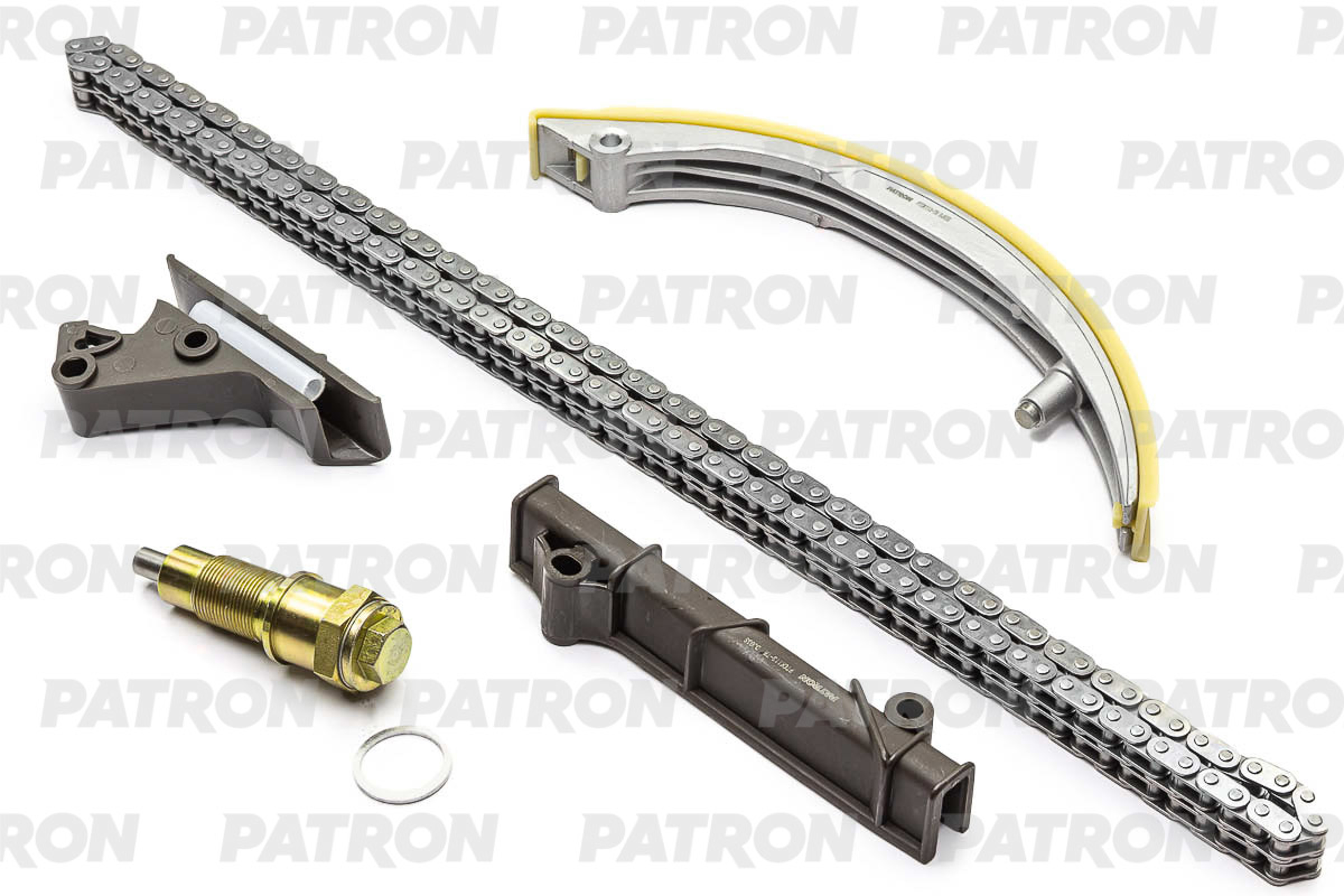 PATRON ptck113 - Комплект цепи ГРМ (Цепь-1, Нат-1, Усп-3) MERCEDES: 2.0D/2.5D/3.0D (OM602/ OM603) 84-00