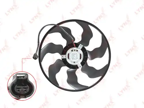 LYNXAUTO rf1612 - вентилятор радиатора! KIA Ceed/i30 07-,Hyundai Elantra HD 06-