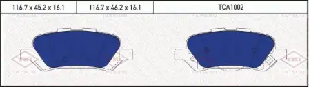 TATSUMI tca1002 - колодки дисковые задние
