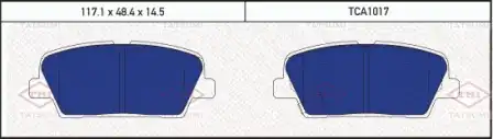 TATSUMI tca1017 - колодки дисковые задние