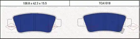 TATSUMI tca1018 - Колодки тормозные дисковые HONDA CR-V 07->