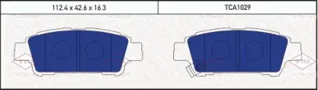 TATSUMI tca1029 - колодки дисковые задние