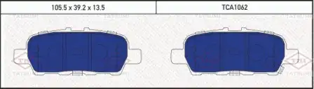 TATSUMI tca1062 - колодки дисковые задние