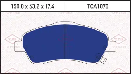 TATSUMI tca1070 - колодки дисковые перед.