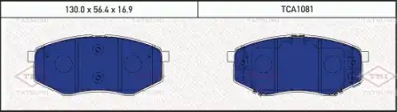 TATSUMI tca1081 - Колодки тормозные дисковые /комплект 4 шт/