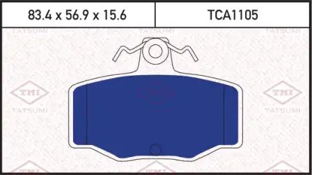 TATSUMI tca1105 - колодки дисковые задние