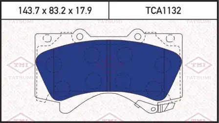 TATSUMI tca1132 - Колодки тормозные дисковые TOYOTA Land Cruiser 08->