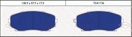 TATSUMI tca1136 - колодки дисковые перед.