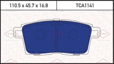 TATSUMI tca1141 - колодки дисковые задние