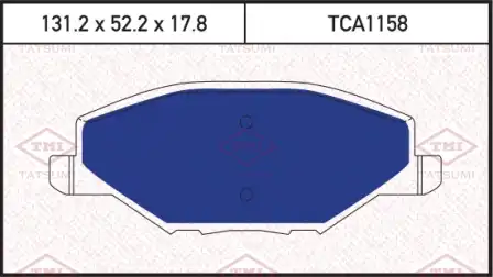 TATSUMI tca1158 - колодки дисковые перед.