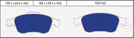 TATSUMI tca1162 - колодки дисковые перед.