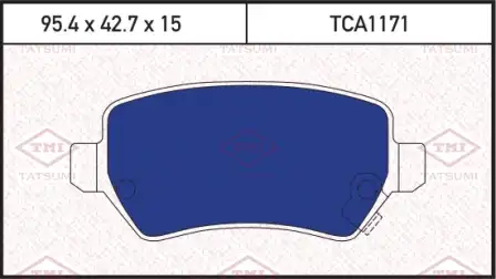 TATSUMI tca1171 - колодки дисковые задние