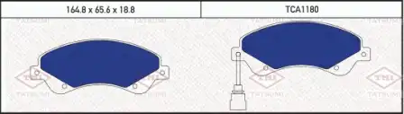 TATSUMI tca1180 - колодки дисковые передние