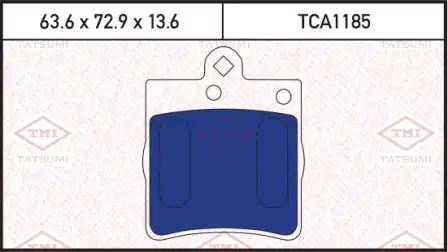 TATSUMI tca1185 - Колодки тормозные дисковые /комплект 4 шт/