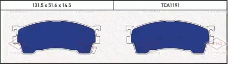 TATSUMI tca1191 - Колодки тормозные дисковые MAZDA 626 92->