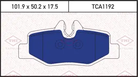 TATSUMI tca1192 - Колодки тормозные дисковые /комплект 4 шт/