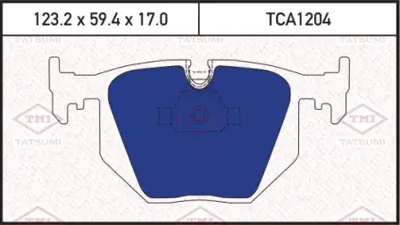 TATSUMI tca1204 - Колодки тормозные дисковые /комплект 4 шт/