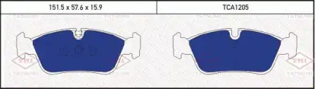 TATSUMI tca1205 - колодки дисковые перед.
