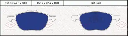 TATSUMI tca1231 - колодки дисковые перед.