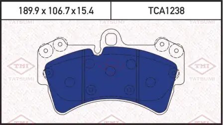 TATSUMI tca1238 - Колодки тормозные дисковые /комплект 4 шт/