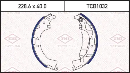 TATSUMI tcb1032 - колодки барабанные