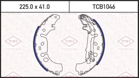 TATSUMI tcb1046 - колодки барабанные