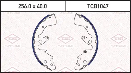 TATSUMI tcb1047 - Колодки тормозные барабанные /комплект 4 шт/
