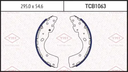 TATSUMI tcb1063 - Колодки тормозные барабанные /комплект 4 шт/