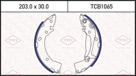 TATSUMI tcb1065 - колодки тормозные барабанные