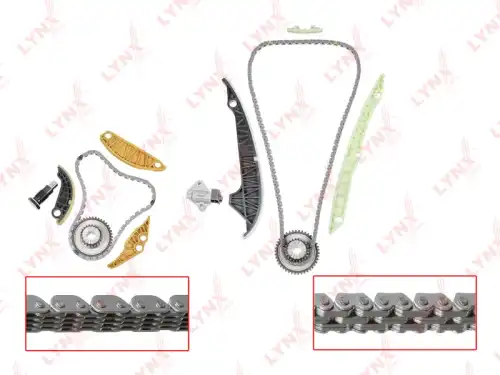 LYNXAUTO tk0209 - рем.к-кт цепи ГРМ!\ Audi A4 1.8/2.0 07>, VW Passat 6 1.8/2.0 11>