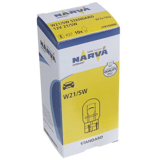 Лампа накаливания W21/5W 12V 21/5W (17919) Narva 17919