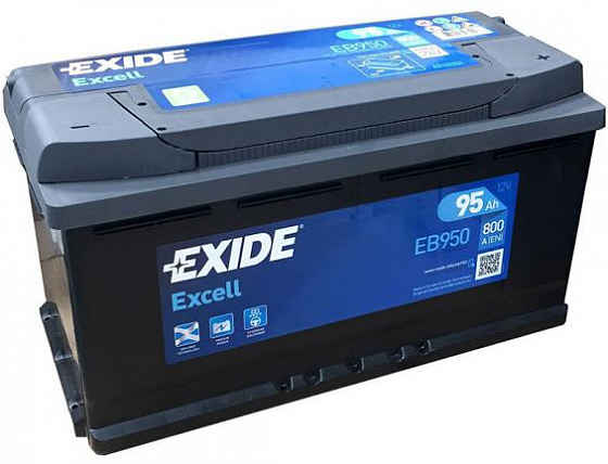 Аккумулятор Exide Excell EB950 (95 A/h), 800A R+