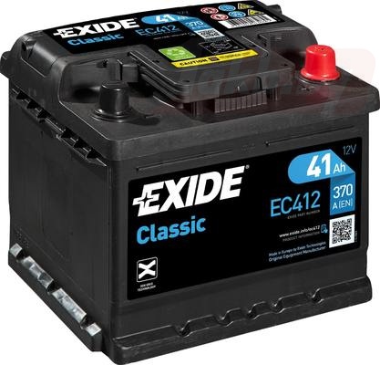 Аккумулятор Exide Classic EC412 (41 A/h), 370A R+